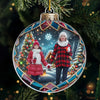 Custom Photo The Best Part Of Christmas Is Family Time - Family Personalized Custom Ornament - Acrylic Custom Shaped - Christmas Gift For Family Members