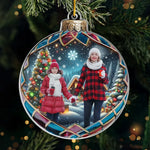 Custom Photo Christmas Family Keepsake - Personalized Ornament