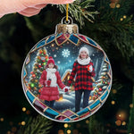 Custom Photo Christmas Family Keepsake - Personalized Ornament