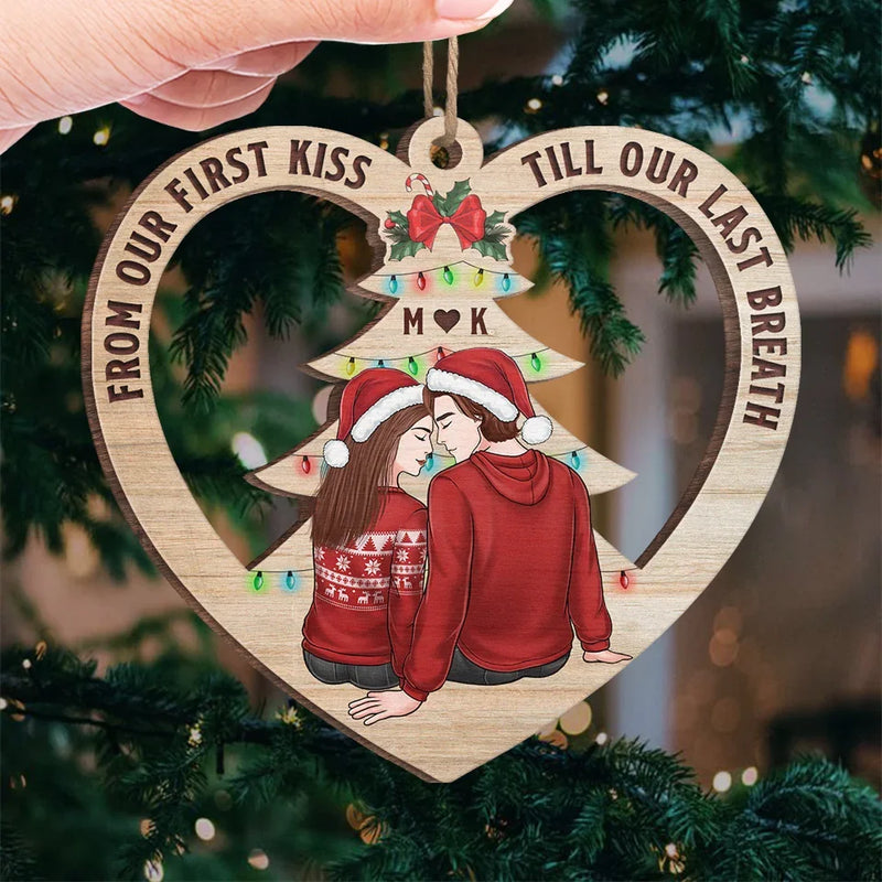 I Already Got The Best Present This Year - Couple Personalized Custom Ornament - Wood Custom Shaped - Christmas Gift For Husband Wife, Anniversary