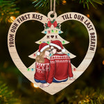 Custom Initial Christmas Gifts for Couples - Personalized Ornament