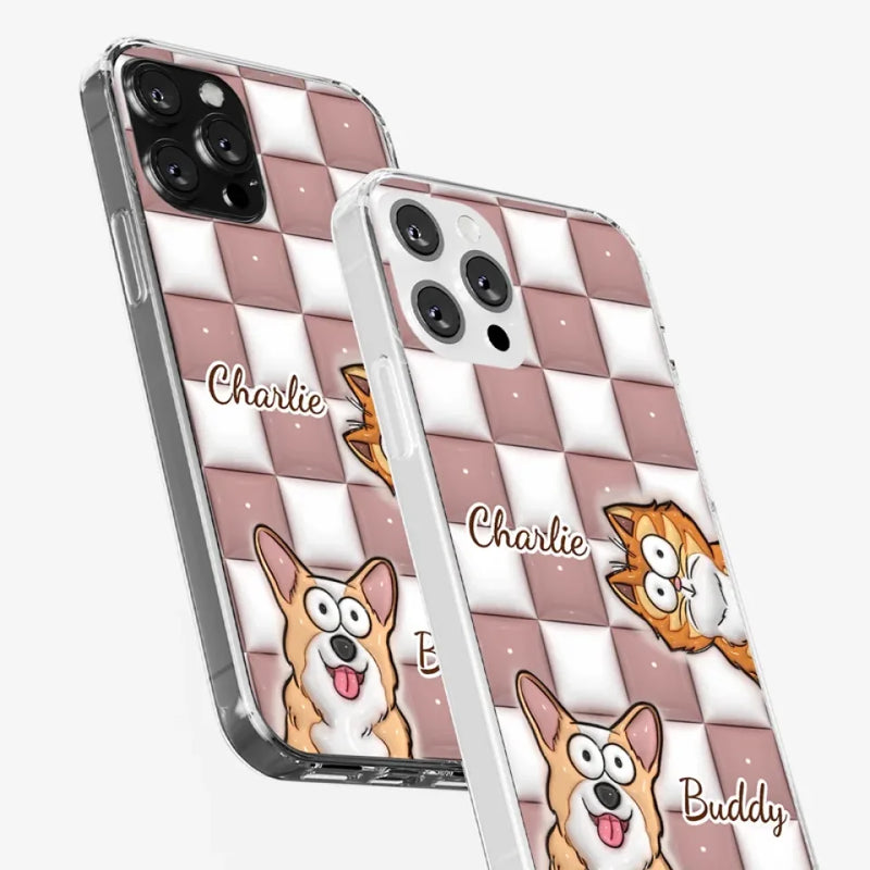 Embracing The Purrfection Of Life - Dog & Cat Personalized Custom 3D Inflated Effect Printed Clear Phone Case - Gift For Pet Owners, Pet Lovers