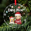 The Love Of A Pet Is A Gift That Lasts Forever - Dog & Cat Personalized Custom Circle Glass Ornament - Christmas Gift For Pet Owners, Pet Lovers