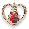 Having The Merriest Christmas With The Love Of My Life - Couple Personalized Custom Ornament - Wood Custom Shaped - Christmas Gift For Husband Wife, Anniversary