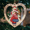 Having The Merriest Christmas With The Love Of My Life - Couple Personalized Custom Ornament - Wood Custom Shaped - Christmas Gift For Husband Wife, Anniversary