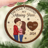 I Only Have Ice For You - Couple Personalized Custom Ornament - Wood Custom Shaped - Christmas Gift For Husband Wife, Anniversary