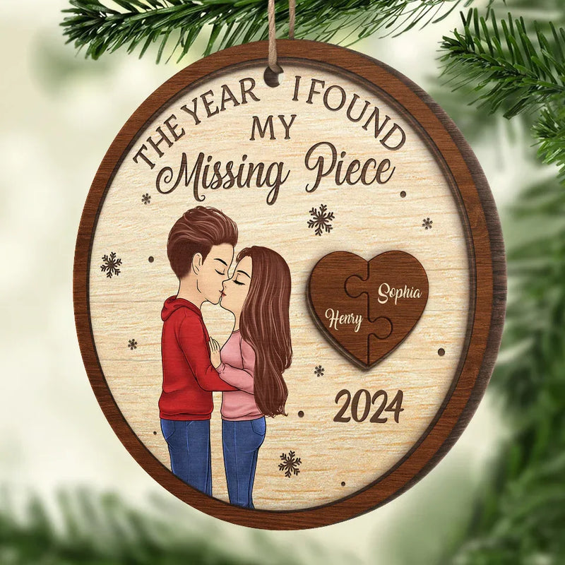 I Only Have Ice For You - Couple Personalized Custom Ornament - Wood Custom Shaped - Christmas Gift For Husband Wife, Anniversary