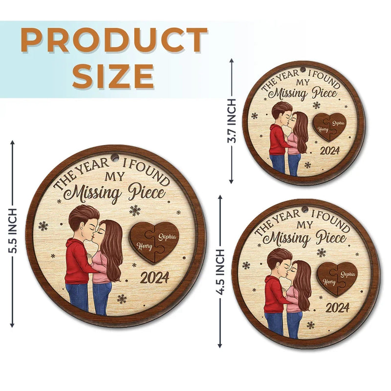 I Only Have Ice For You - Couple Personalized Custom Ornament - Wood Custom Shaped - Christmas Gift For Husband Wife, Anniversary