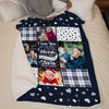 Custom Photo I Love You All The Way To The Moon And Back - Family Personalized Custom Blanket - Christmas Gift For Grandma, Grandkid