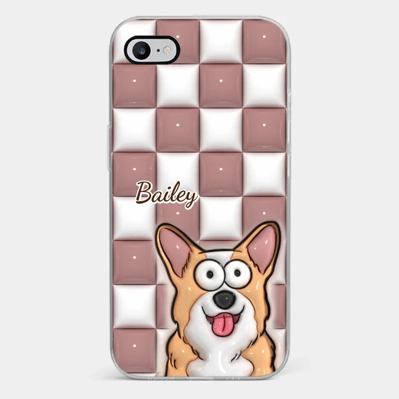 Embracing The Purrfection Of Life - Dog & Cat Personalized Custom 3D Inflated Effect Printed Clear Phone Case - Gift For Pet Owners, Pet Lovers