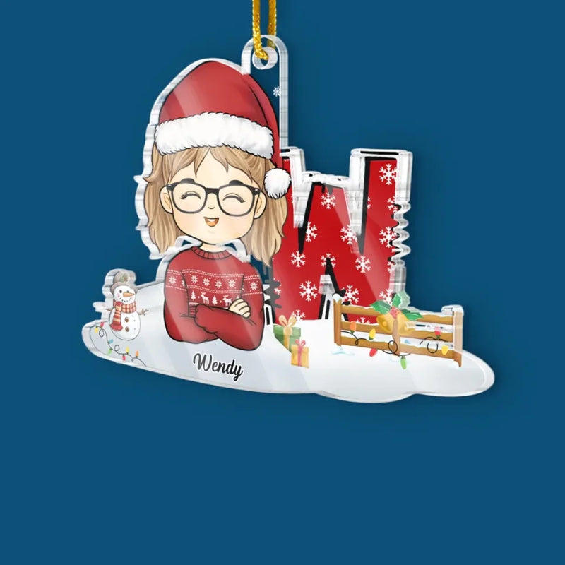 Go Out And Spread The Joy - Bestie Personalized Custom Ornament - Acrylic Custom Shaped - Christmas Gift For Kid