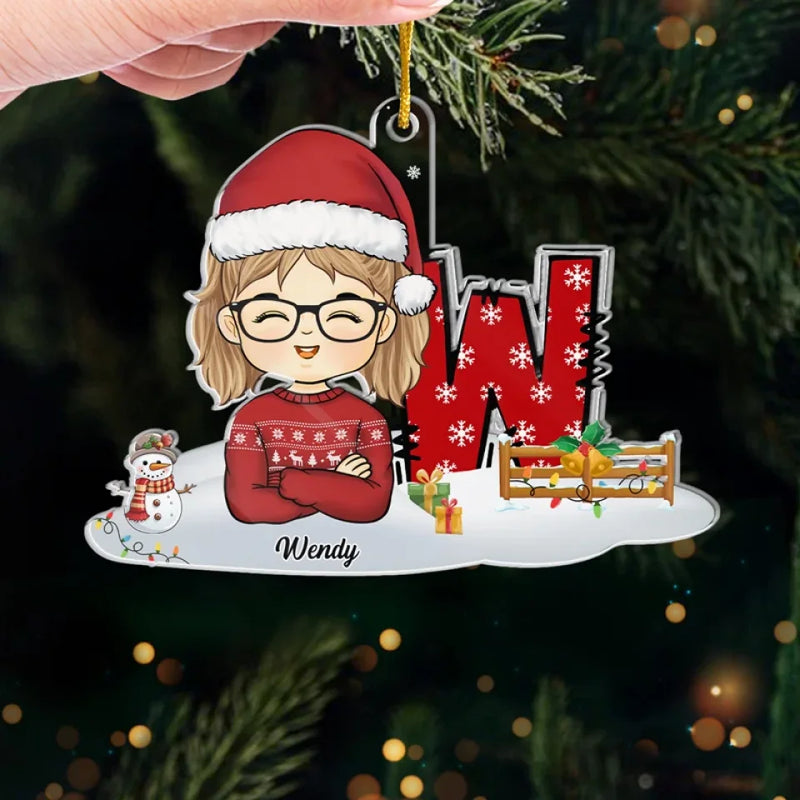 Go Out And Spread The Joy - Bestie Personalized Custom Ornament - Acrylic Custom Shaped - Christmas Gift For Kid