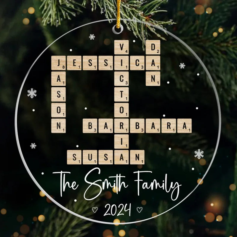 Christmas Is A Time For Families - Family Personalized Custom Ornament - Acrylic Custom Shaped - Christmas Gift For Family Members