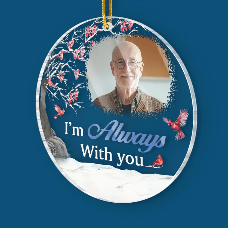 Custom Photo A Moment With You Was A Lifetime Of Happiness - Memorial Personalized Custom Ornament - Acrylic Custom Shaped - Sympathy Gift, Christmas Gift For Family Members