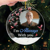 Custom Photo A Moment With You Was A Lifetime Of Happiness - Memorial Personalized Custom Ornament - Acrylic Custom Shaped - Sympathy Gift, Christmas Gift For Family Members
