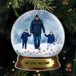 Custom Photo Christmas Gifts for Dad - Personalized Ornament