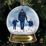 Custom Photo Christmas Gifts for Dad - Personalized Ornament
