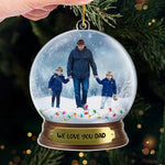 Custom Photo Christmas Gifts for Dad - Personalized Ornament