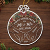 This Christmas, Our Hearts Beat As One - Couple Personalized Custom Ornament - Acrylic Custom Shaped - Christmas Gift For Husband Wife, Anniversary, First Christmas
