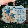 In The Sea Of Life, We Are Each Other’s Guiding Light - Couple Personalized Custom Ornament - Wood Benelux Shaped - Christmas Gift For Husband Wife, Anniversary