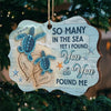 In The Sea Of Life, We Are Each Other’s Guiding Light - Couple Personalized Custom Ornament - Wood Benelux Shaped - Christmas Gift For Husband Wife, Anniversary