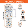 I Wish We Lived Closer - Bestie Personalized Custom 3D Inflated Effect Printed 40 Oz Stainless Steel Tumbler With Handle - Christmas Gift For Best Friends, BFF, Sisters