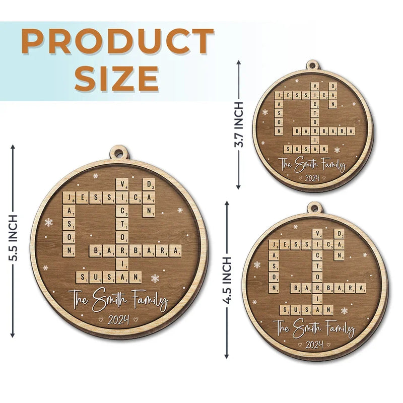 For It Is In Giving That We Receive - Family Personalized Custom Ornament - Wood Custom Shaped - Christmas Gift For Family Members