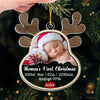 Custom Photo My First Christmas - Family Personalized Custom Ornament - Acrylic Custom Shaped - Christmas Gift For Baby Kids, Newborn Baby, First Christmas