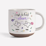 Custom Name Long Distance Gifts - Personalized Pottery Mug