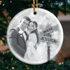Custom Photo We Create New Traditions Together - Couple Personalized Custom Ornament - Ceramic Round Shaped - Christmas Gift For Husband Wife, Anniversary, First Christmas