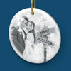 Custom Photo We Create New Traditions Together - Couple Personalized Custom Ornament - Ceramic Round Shaped - Christmas Gift For Husband Wife, Anniversary, First Christmas