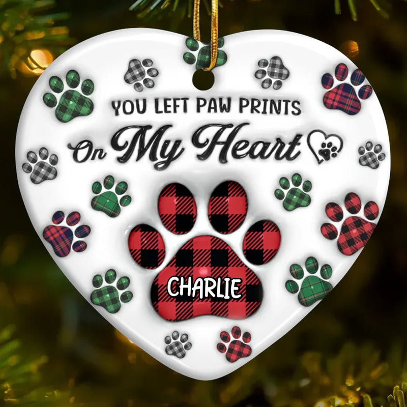 Custom Name Pet Memorial Christmas Gifts - Personalized Ceramic Ornament