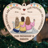 Our Laughs Are Limitless - Bestie Personalized Custom Ornament - Wood Custom Shaped - Christmas Gift For Best Friends, BFF, Sisters