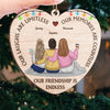 Our Laughs Are Limitless - Bestie Personalized Custom Ornament - Wood Custom Shaped - Christmas Gift For Best Friends, BFF, Sisters