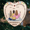 Our Laughs Are Limitless - Bestie Personalized Custom Ornament - Wood Custom Shaped - Christmas Gift For Best Friends, BFF, Sisters