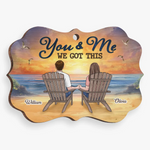 Custom Name Beach Couple Gifts - Personalized Ornament