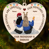 Our Laughs Are Limitless - Bestie Personalized Custom Ornament - Wood Custom Shaped - Christmas Gift For Best Friends, BFF, Sisters