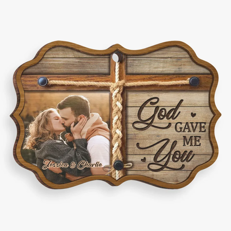Custom Photo You're My Kind Of Perfect - Couple Personalized Custom Ornament - Wood Benelux Shaped - Christmas Gift For Husband Wife, Anniversary