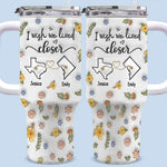 Custom Name Long Distance Friendship Gifts - Personalized 40 Oz Tumbler With Handle