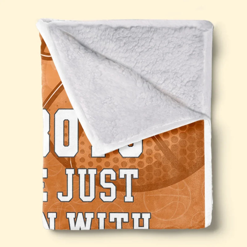 Basketball Is My Heart And Soul - Family Personalized Custom Blanket - Gift For Family Members, Basketball Players, Basketball Lovers