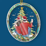 Custom Name Christmas Couple Gifts - Personalized Ornament
