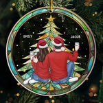 Custom Name Christmas Couple Gifts - Personalized Ornament