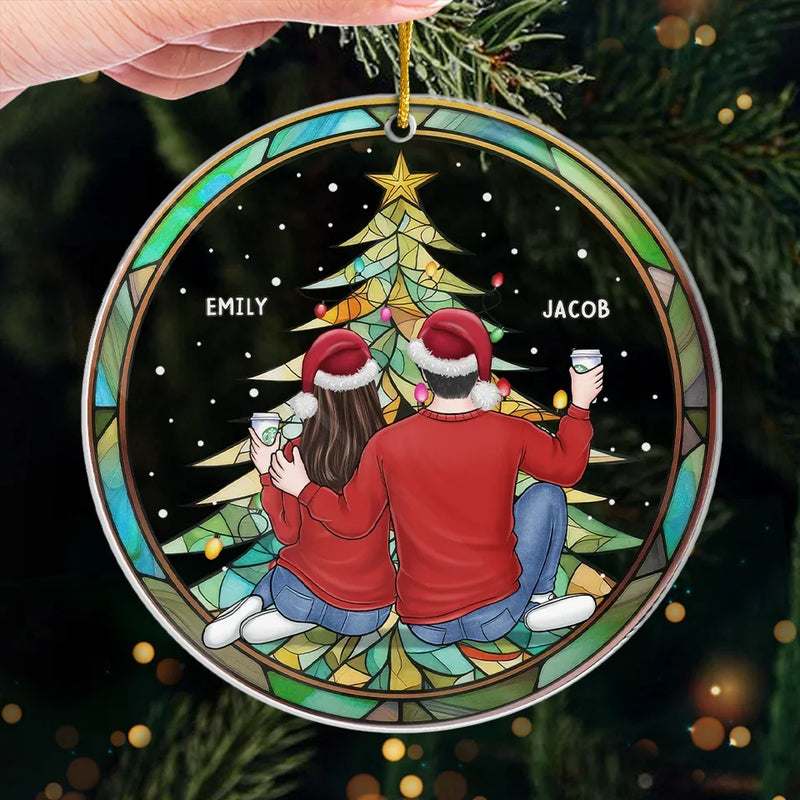 Custom Name Christmas Couple Gifts - Personalized Ornament