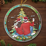 Custom Name Christmas Couple Gifts - Personalized Ornament
