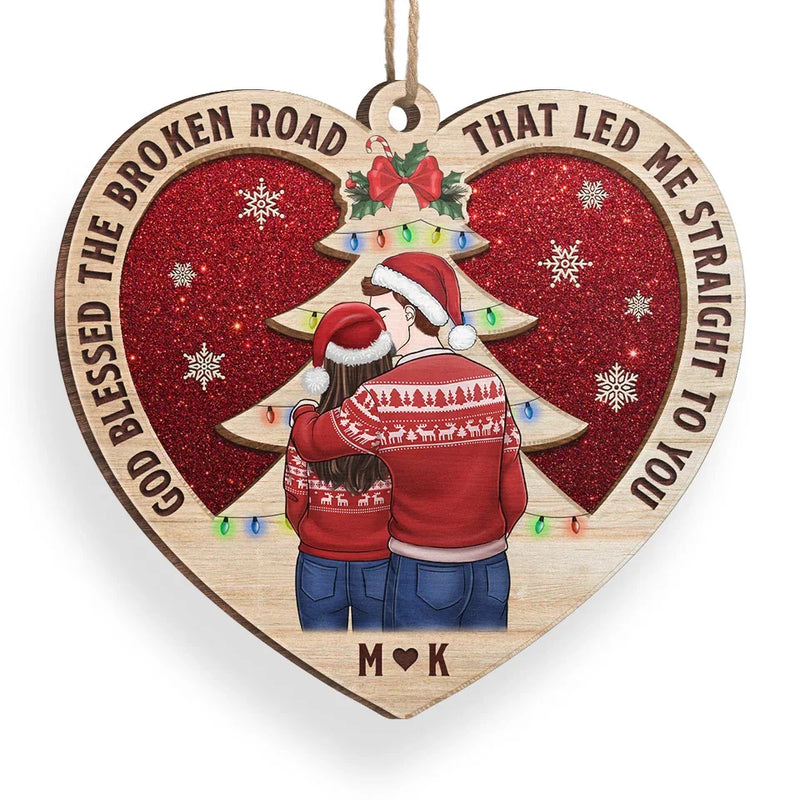 With You, Forever Isn’t Long Enough - Couple Personalized Custom Ornament - Wood Custom Shaped - Christmas Gift For Husband Wife, Anniversary