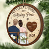 Your Love Is My Greatest Treasure - Couple Personalized Custom Ornament - Wood Custom Shaped - Christmas Gift For Husband Wife, Anniversary