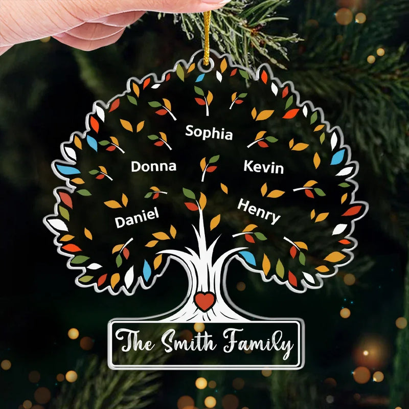 Every Smile With Family Is A Precious Gift - Family Personalized Custom Ornament - Acrylic Custom Shaped - Christmas Gift For Family Members