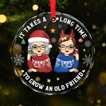 Christmas Friendship Gifts for Best Friends - Glass Ornament