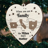The Love I Have For My Family Knows No Distance - Family Personalized Custom Ornament - Wood Custom Shaped - Christmas Gift For Family Members