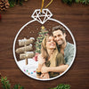 Custom Photo I Love You From Head To Mistletoe - Couple Personalized Custom Ornament - Acrylic Custom Shaped - Christmas Gift For Husband Wife, Anniversary